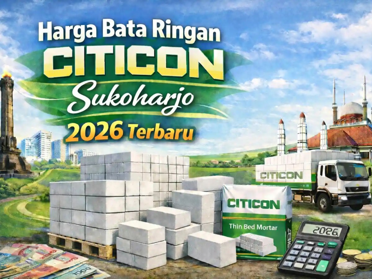 Harga Bata Ringan Citicon di Sukoharjo&nbsp;2026